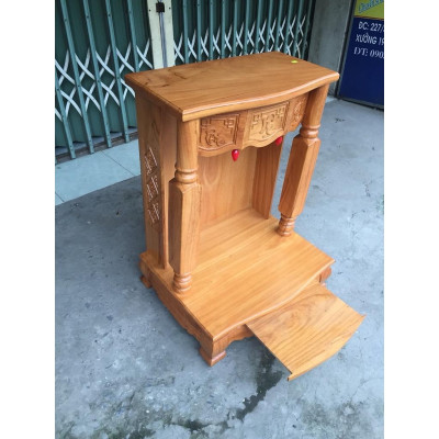 Bàn thờ ông địa gỗ gõ đỏ cột vuông 60 x 81 bàn thờ ông địa gỗ ,bàn thờ gỗ ông địa