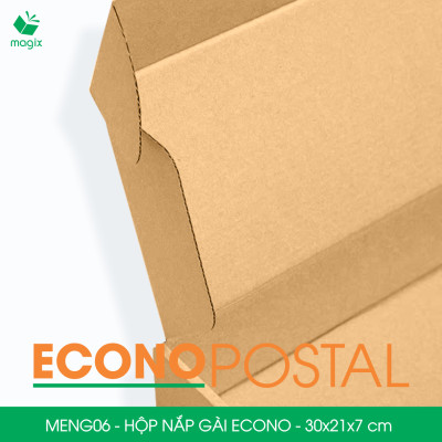 MENG06 - 30x21x7 cm - 100 Hộp carton nắp gài đóng hàng giá rẻ, hộp gói hàng, hộp quà thời trang