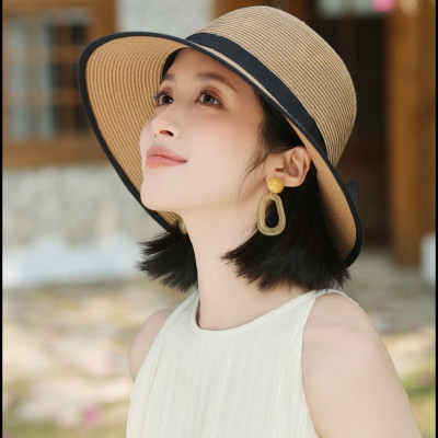 Nón mũ rộng vành nữ đi biển che nắng chồng UV với chất liệu cói thoáng mát #nonrongvanh #murongvanh #noncoi #mucoi #nondibien #mudibien #nonchongnanh #muchongnang #nondep #mudep dona24100101 