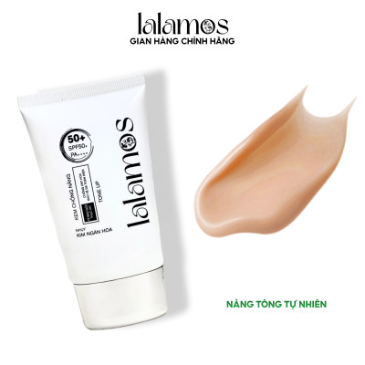 Kem chống nắng Lalamos nhụy Kim Ngân Hoa tone up unisex SPF 50+ PA++++ 50ml