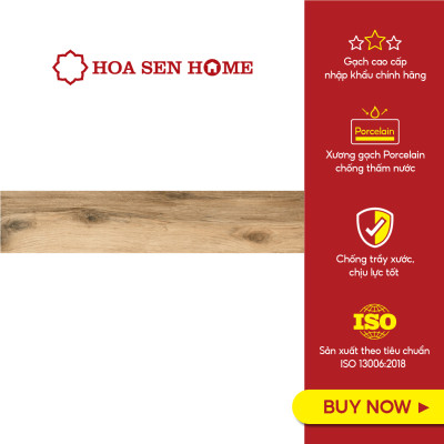 Gạch men lát nền LUSTRA INDAL0201200003 màu nâu, họa tiết vân đá tự nhiên, chống trầy chống ẩm vượt trội, kích thước 200mmx1200mm, thùng 5 viên - Hàng chính hãng