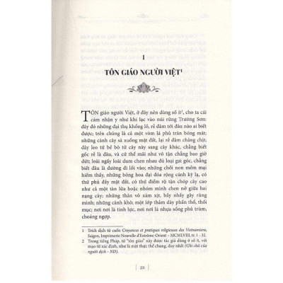 Văn Hóa, Tín Ngưỡng Và Thực Hành Tôn Giáo Người Việt