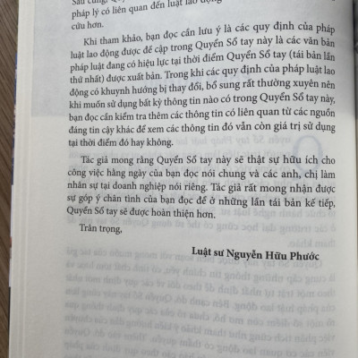 Sổ Tay Pháp Luật Lao Động 