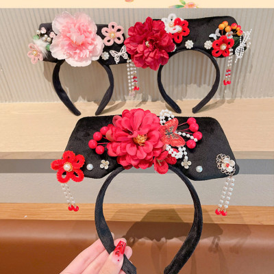 Cài tóc bờm tóc cho bé gái trung hoa hanfu cổ trang hoàn châu cách cách quý phi diện lễ tết noel giáng sinh năm mới xinh