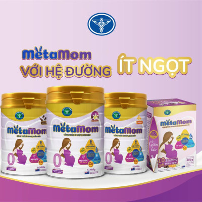 Sữa bột MetaMom 3 hương vị dành cho phụ nữ mang thai và cho con bú (900gr)