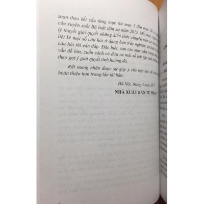 Bộ Hướng dẫn môn học luật dân sự tập 1 và 2