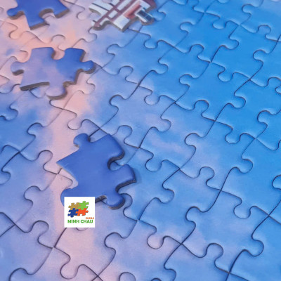 Cầu Vàng (Đà Nẵng, Việt Nam) - Bộ Tranh Ghép Hình Minh Châu 1500 Mảnh Kích Thước 60x80cm