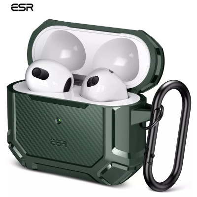 Ốp Case ESR Tough Shock Armor Dành Cho AirPods 3, Giáp Chống Sốc Cứng - Hàng Chính Hãng