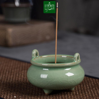 Bát Hương Bát Nhang Thảo Mộc Yên Bằng Sứ Cao Cấp Cao 5cm Size Vừa Màu Sắc Phong Thủy Trang Trí Bàn Thờ Dâng Hương