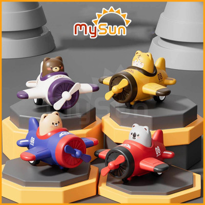 Máy bay đồ chơi mini cho bé trai chạy lên dây cót trẻ em gái MySun