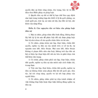 Bộ luật Dân sự (hiện hành) (bản in 2024)