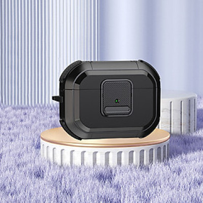 Case Ốp Cho Airpods PRO 2/ Airpods PRO Kai.N Lock Moss Green Kèm Móc Treo_ Hàng chính hãng