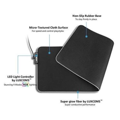 Miếng Lót Chuột Gaming RGB Bo Viền Led Sáng Cỡ Lớn (80 x 30 cm) - Bàn Di Chuột Chơi Game Led Nhiều Màu - Hàng chính hãng / Hàng nhập khẩu