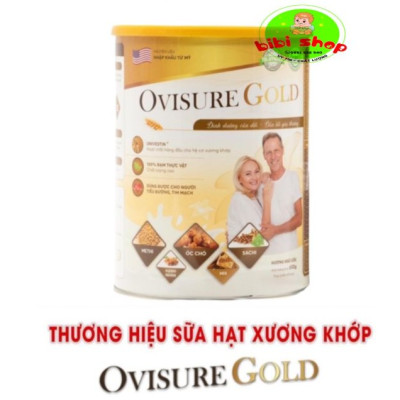 Sữa hạt xương khớp Ovisure Gold lon 650g chính hãng, giúp xương chắc khoẻ, dẻo dai