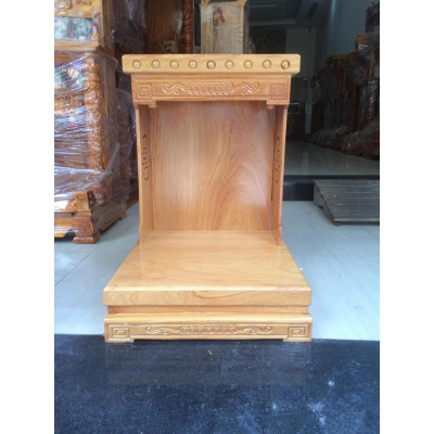 Bàn thờ thần tài ông địa gỗ Gõ Đỏ 48 X 68CM - Đồ Gỗ Vinh