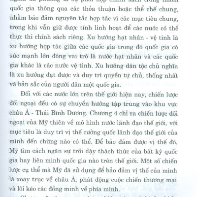 Chiến Lược Đối Ngoại Của Các Nước Lớn Trong Bối Cảnh Thế Giới Hiện Nay: Sự Kết Hợp Các Công Cụ Địa Kinh Tế Và Địa Chính Trị