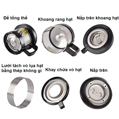 Máy rang hạt cà phê công nghệ gia nhiệt không khí chuyên nghiệp thương hiệu Mỹ cao cấp Cafemasy CCR-305 - Hàng chính hãng