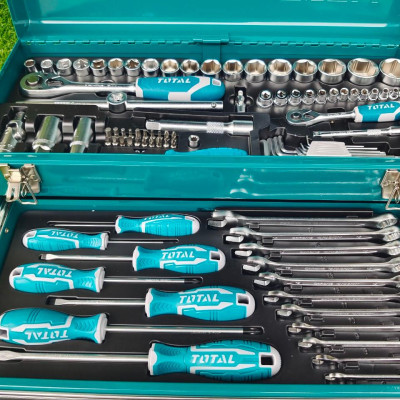 BỘ 97 CÁI CÔNG CỤ TRONG HỘP ĐỒ NGHỀ TOTAL THPTCS70971 - HÀNG CHÍNH HÃNG