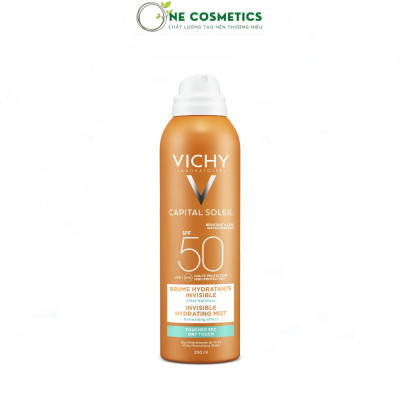 Xịt Chống Nắng Toàn Thân VICHY IDÉAL CAPITAL SOLEIL INVISIBLE HYDRATING MIST SPF50 PA+++200ml