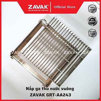 Rãnh Thoát nước vuông Inox 304 ZAVAK Grating GRT-AA243