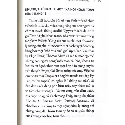 Những Nhà Tư Tưởng Lớn - Rawls In 60 Minuten - Rawls Trong 60 Phút – Vanlangbooks