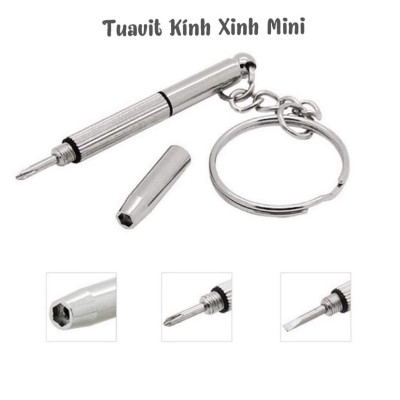 Kính xinh, Kính mát/Kính râm Màu trắng Mắt tròn ulzzang + tặng tuavit Kính xinh mini đa năng