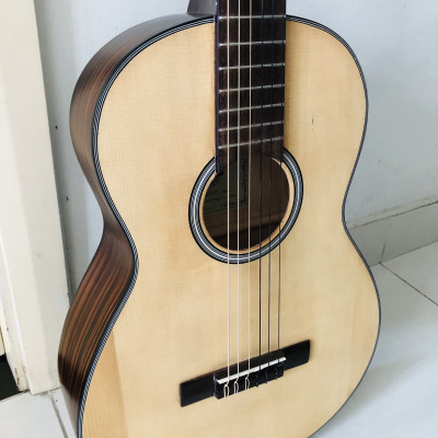 Đàn guitar classic mini DVE70C size 3/4 đàn ghita dành cho trẻ em + Tặng giá trình, Bao da phụ kiện đàn guitar