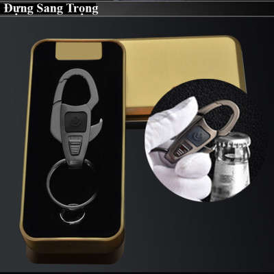 Móc Treo Chìa Khóa Oto Xe Máy  ZB-6607 Đa Năng Có Đèn Led Kiêm Khui Bia Tiện Lợi ( giao màu ngẫu nhiên )