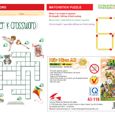 Xếp hình Tia Sáng Plants Vs Zombies (48 Mảnh Ghép) - Tặng kèm câu đố mặt sau cho bé