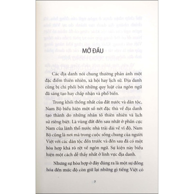 Lược Khảo Nguồn Gốc Địa Danh Nam Bộ