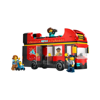 LEGO CITY 60407 Đồ Chơi Lắp Ráp Xe Buýt Hai Tầng Màu Đỏ (384 chi tiết)