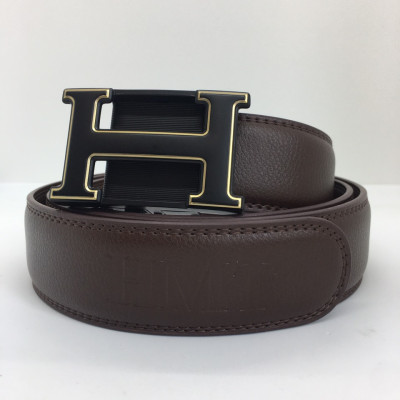 Thắt Lưng, Dây Nịt Nam Cao Cấp HMT, Khoá Tự Động Kiểu Chữ H, Dây Thắt Lưng Da Bò Chính Hiệu, H2-Nâu