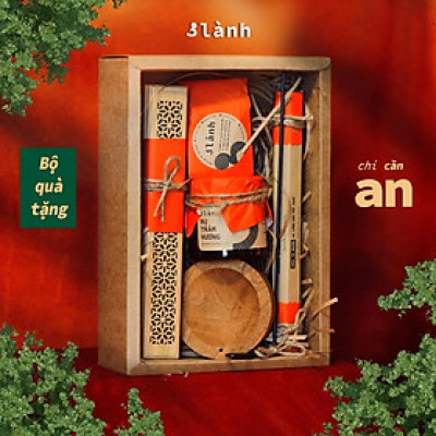 Bộ Quà Tặng Trầm Hương Cao Cấp An 3 Lành Sinh Nhật Mong An Yên Tài Lộc Phúc Lành Trang Trí Nhà Cửa