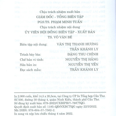 Bộ Luật Tố Tụng Dân Sự (Hiện Hành) (Sửa Đổi, Bổ Sung Năm 2019, 2020) - Tái bản năm 2022