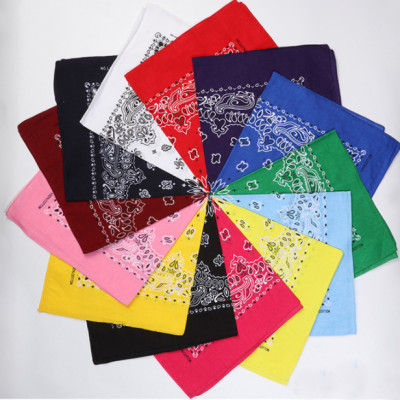 Bộ sưu tập khăn vuông cotton bandana turban XO Vintage BDN01 54x54cm - BDN01.12 Tím đậm