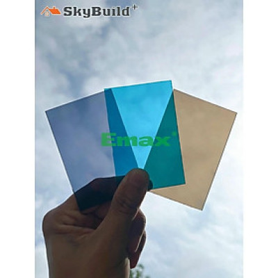  Tấm poly đặc Emax 2,8ly, khổ rộng 1,22m - tấm lợp lấy sáng - tấm nhựa trong suốt