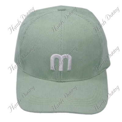 Mũ lưỡi trai nhung thêu chữ M nón kết nhung phong cách UIzzang form unisex nam nữ thời trang