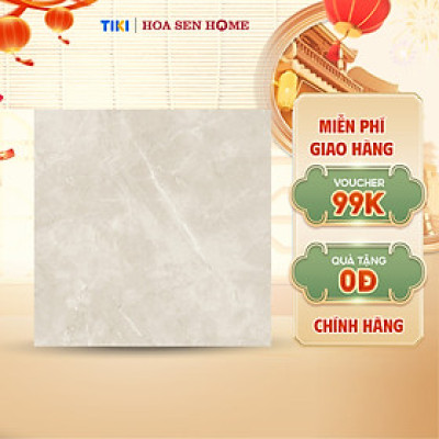 Gạch lát nền granite LUSTRA INSPA1001000008 màu be, vân đá tự nhiên màu trắng, bề mặt satin, kích thước  1000mmx1000mm, thùng 2 viên - Hàng chính hãng