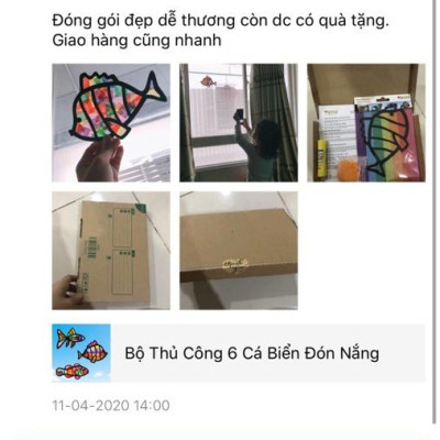 Bộ Thủ Công 6 Bươm Bướm Đón Nắng