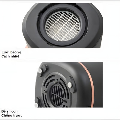 Máy rang hạt cà phê công nghệ gia nhiệt không khí thương hiệu Cafemasy CCR-1209R2 - Hàng Nhập Khẩu