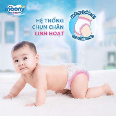 Combo 2 Gói Tã Quần Cao Cấp Moony Nhật Bản Bé Gái XL38 (38 Miếng)
