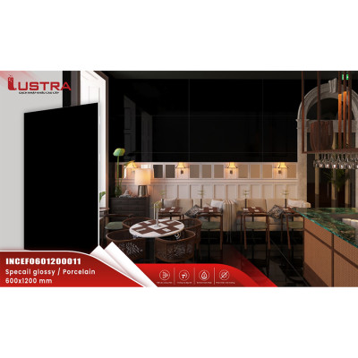 Gạch men lát nền LUSTRA INCEF0601200011 loại gạch granite vân đá tự nhiên, độ dày 8.8mm, gạch 1 face, kích thước 600mmx1200mm, thùng 2 viên - Hàng chính hãng