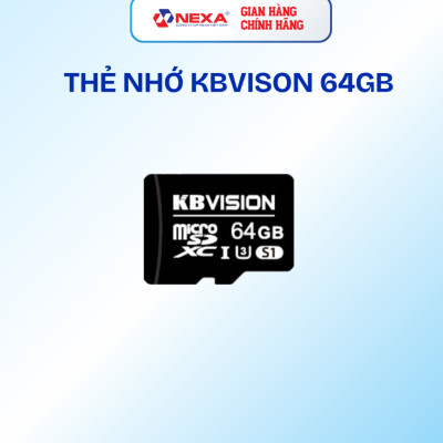 [ Hàng chính hãng] Thẻ Nhớ Giám Sát Micro SD 64GB KBVISION KBT-64GB