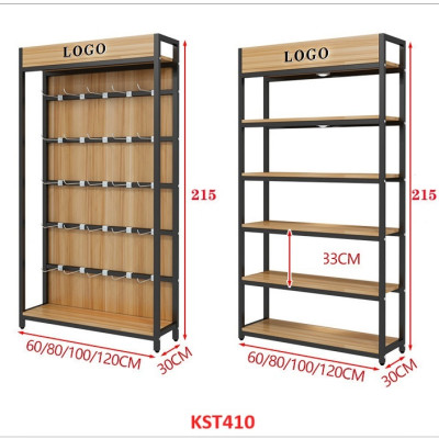 Kệ trưng bày sản phẩm, hàng hóa , kệ trang trí khung sắt mặt gỗ KST410 - Nội thất lắp ráp Viễn Đông Adv