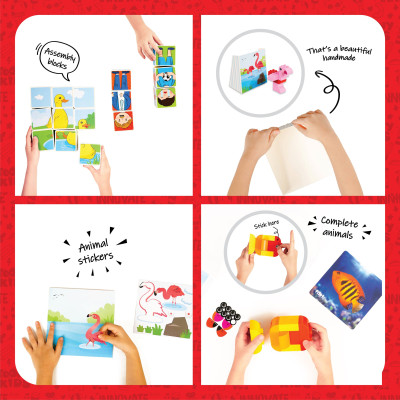 Đồ Chơi Khám Phá Cảm Xúc Và Thế Giới Động Vật TOONYKIDS - Exploring Animals And Emotion TN00222 [Tặng Kèm Sticker]