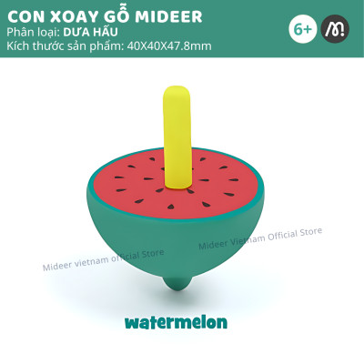 Con quay cho bé, đồ chơi con xoay gỗ spinner Mideer Mini Spinning Tops