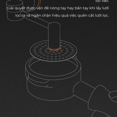 Feepie tay nam châm cho lưới lọc chia nước 