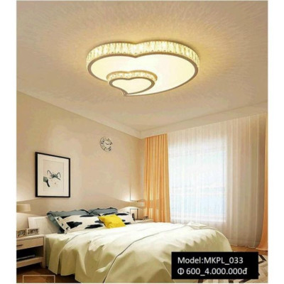 MKPL 6 mẫu - Đèn mâm áp trần phale chuẩn K9 tô điểm phòng khách, đèn tô điểm trần phong thái bắc âu DT