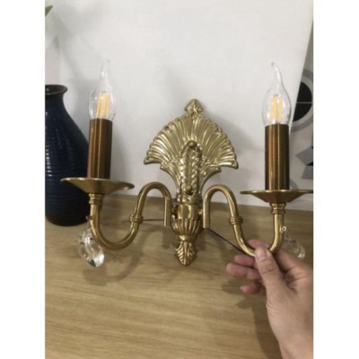 Ảnh thật - đèn tường nến cổ xưa C5103, khuyến mãi kèm theo bóng led