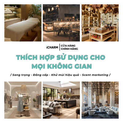 Máy xông tinh dầu, khuếch tán tạo mùi thơm công nghiệp khách sạn, spa, showroom i122 iCHARM